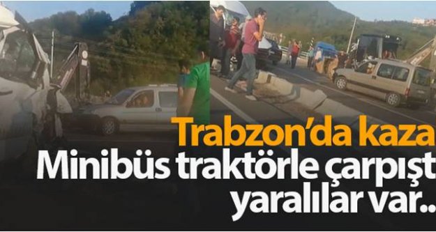 Araklı'da kaza: 8 yaralı