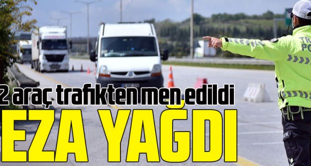 Trabzon'da sürücülere ceza yağdı! 252 araç men edildi.